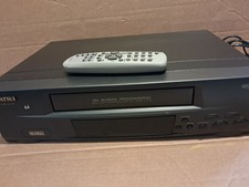 VCR VHS Video Cassette Recorder player SERVICED REMOTE Play Vhs Tapes 