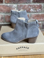 FatFace Grey Acorn Suede Ankle