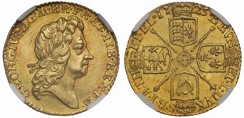 George 1725 half - george, 2nd