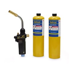 Blowtorch Kit Salvus Turbo  BLOW Torch  Swivel Gun Plus 2 GAS x salvus MAP+ P