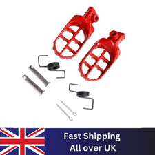 RED ALUMINIUM PIT BIKE FOOTPEGS fits 50cc 110cc 125cc PITBIKES