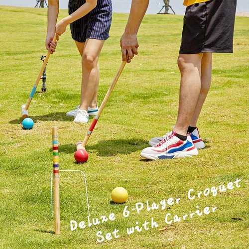 Player wooden croquet set - croquet,