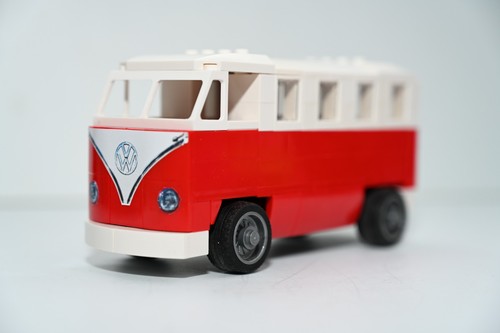 Camper van bus type red - vw,