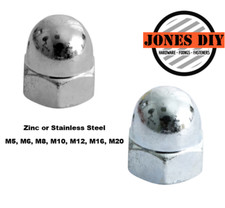 Dome nuts stainless zinc m5 - stainless,
