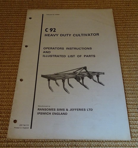 Ransomes c92 heavy duty - ransomes,