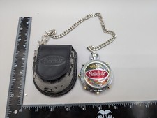 Collectible Franklin Mint Peterbilt Tractor Truck Mens Pocket Watch New battery