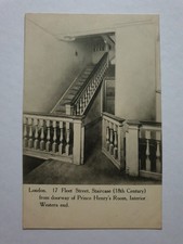 The Staircase, 17 Fleet Street, London, Old Postcard