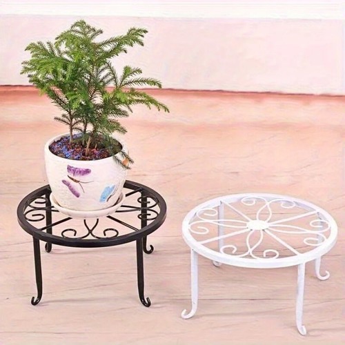 Tall plant stand metal flower - tall,