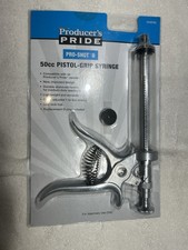 Producers Pride Pro-shot II 50CC Pistol Grip Syringe Veterinary Gun Multi dose. 