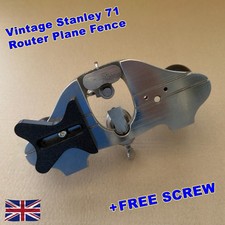 Vintage Stanley 71 Router Plane Fence Woodworking Old Hand Tools Carpentry Tool