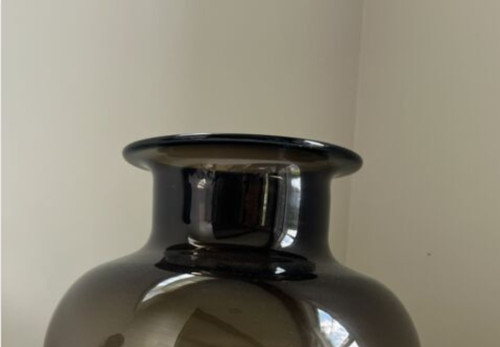 Glass vase - glass,