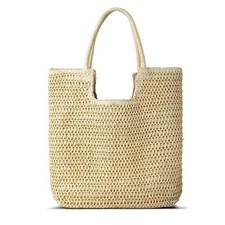Straw Beach Bags for Women,Summer Woven Tote Bag Shoulder Handbags,  Beach8618