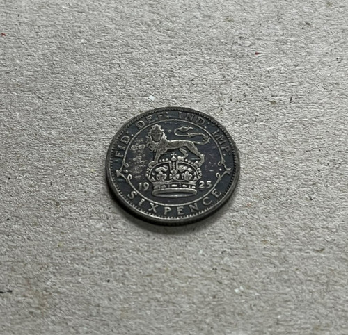1925 george silver sixpence - george,