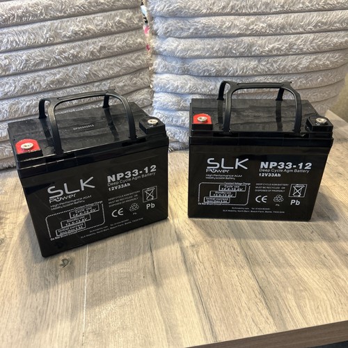 New pair 12v 33ah mobility - pair,