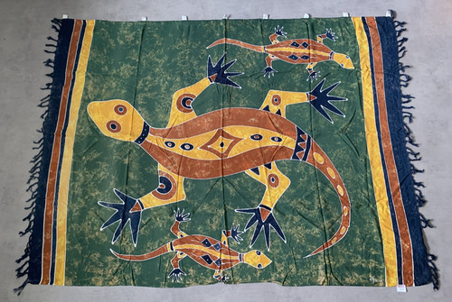 Batik fabric wall - wall,