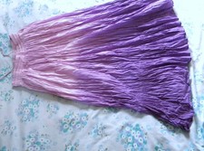 UNION BLUES Violet Lilac Ombre Hippy Gypsy  Skirt Drawstring Indian Cotton Small