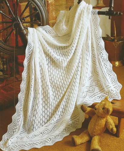 Baby shawl knitting pattern - shawl, 3