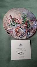 WRENS COALPORT BIRD COLLECTORS PLATE FROM THE SERIES FROSTY MORNINGS