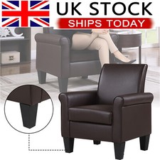 Faux Leather Chair Modern