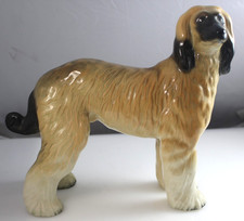 Afghan Hound Dog Figurine By Cooper Craft - Ceramic Figure 18cm height