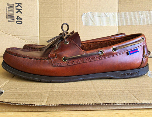 Men brown leather sebago - leather,