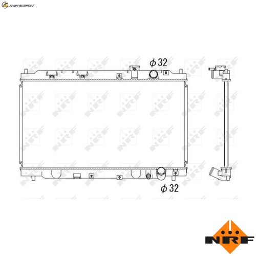 Radiator engine cooling 53284 - engine,