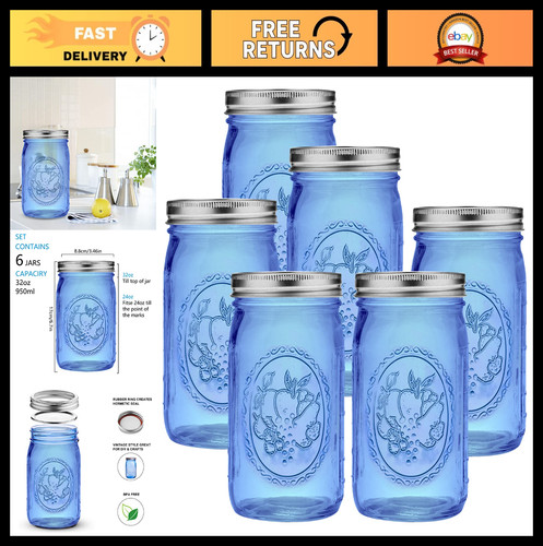 Wide mouth colored mason - 32,