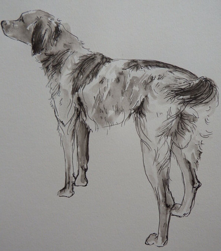 Original pen ink wash - original,
