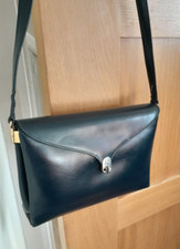 Vintage HENRY London dark blue shoulder hand bag 40s 50s. Great for Goodwood