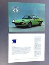 1974 1975 Fiat X19 X1/9