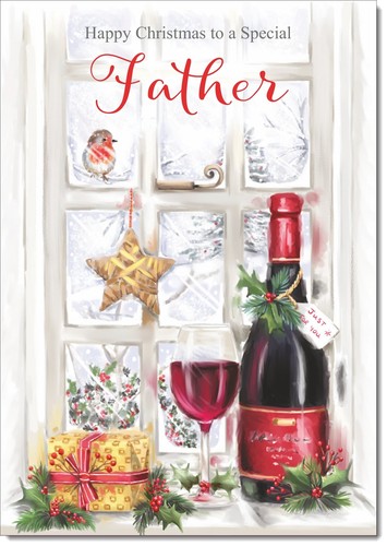 Doodlecards father christmas - father,