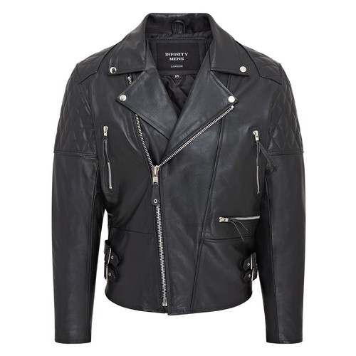 Men black biker - biker, leather
