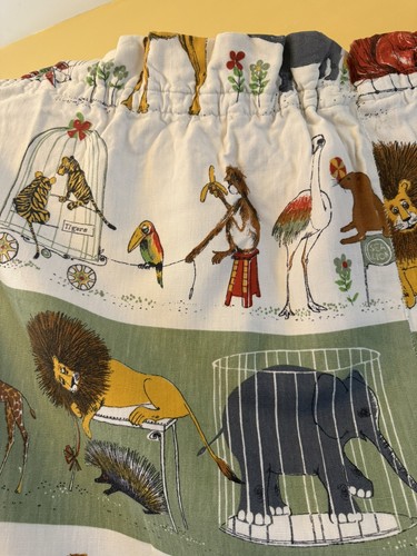 Vintage 1950s zoo curtains - 1950s,