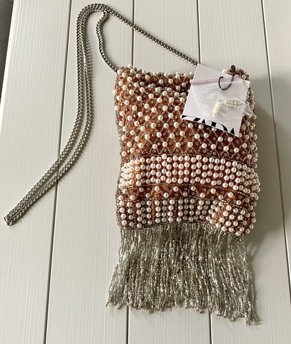 Zara beaded crossbody - zara, bag