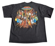 Important Choices Electric Guitar T Shirt Large Anvil Distressed Black Free Post