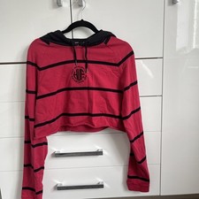 Huf worldwide cropped hoodie