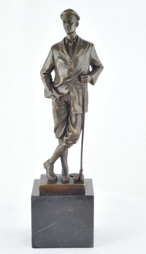 Statue golfer art deco style - statue,