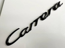 Porsche Carrera Rear Badge – Small Size Gloss Black Finish 911 991 992
