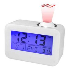 Ravencourt Living Talking Projector Alarm Clock Time Date Weekday Display NEW