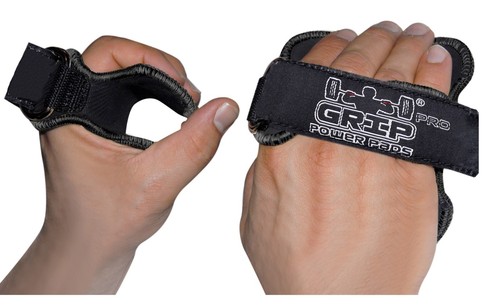Workout gloves black grip pad - black,