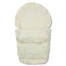 Broderie Anglaise Car Seat Footmuff / Cosy Toes Compatible with Babystyle