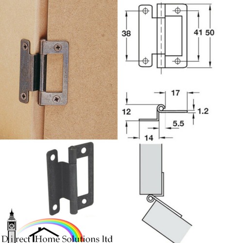 Hafele cranked flush hinges - cranked,
