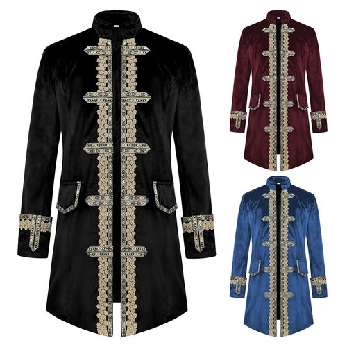 Men fashion gothic trench - men's,