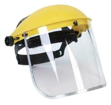 Clear Flip-Up Face Shield Visor | Full Eye Protection Mask for Work Safety | New