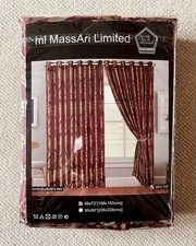 1 Pair Burgundy Jacquard Ring