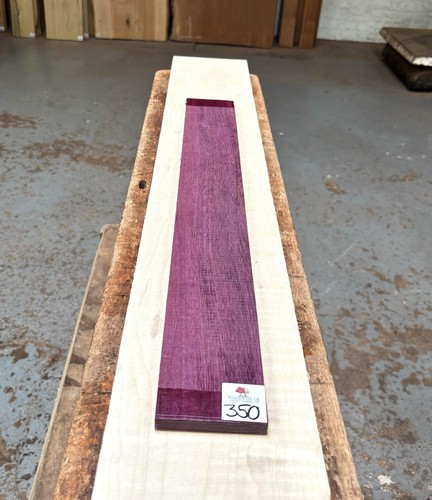 Purpleheart guitar fingerboard - purpleheart,