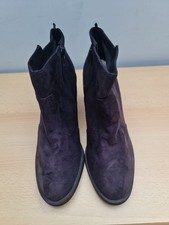 H&M Brand New Dark Plum Colour Ankle Chelsea Boots Size UK 7 EUR 41