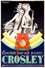 Crosley Radio Vintage Poster