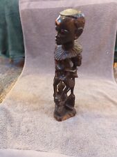  Beautiful African Carved Tree Of Life In Wood, Possibly Ebony 