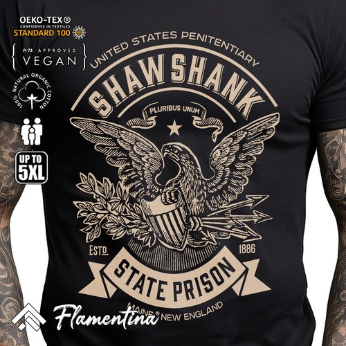 Shawshank prison mens - shawshank, tshirt